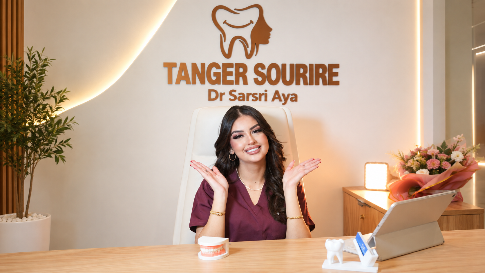 Dr Aya Sarsri au cabinet Tanger Sourire